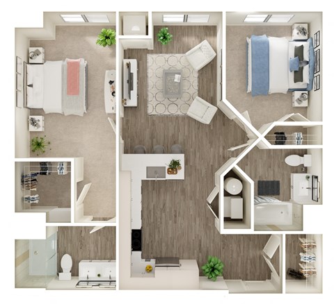 a floor plan image of the cortona apartment homes in cortona, ca